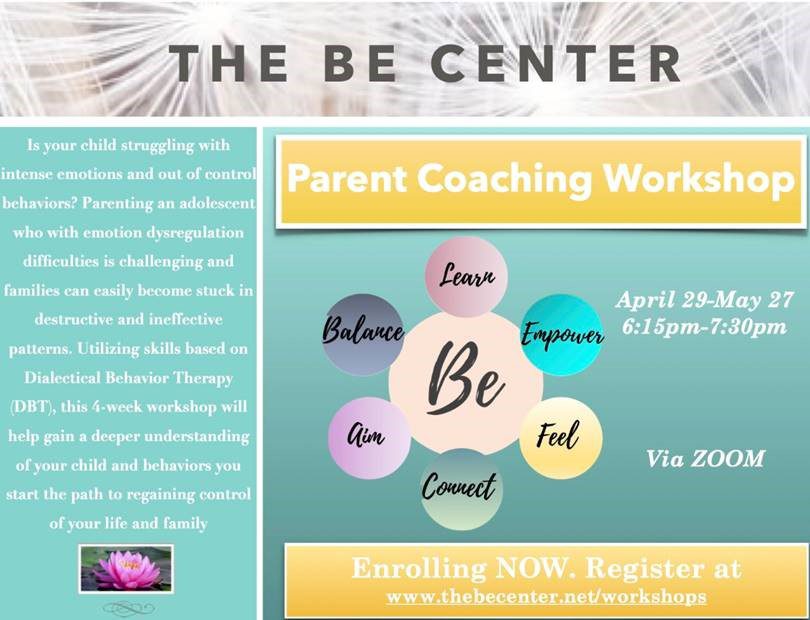 Parent Coaching Workshop with The Be Center Announced